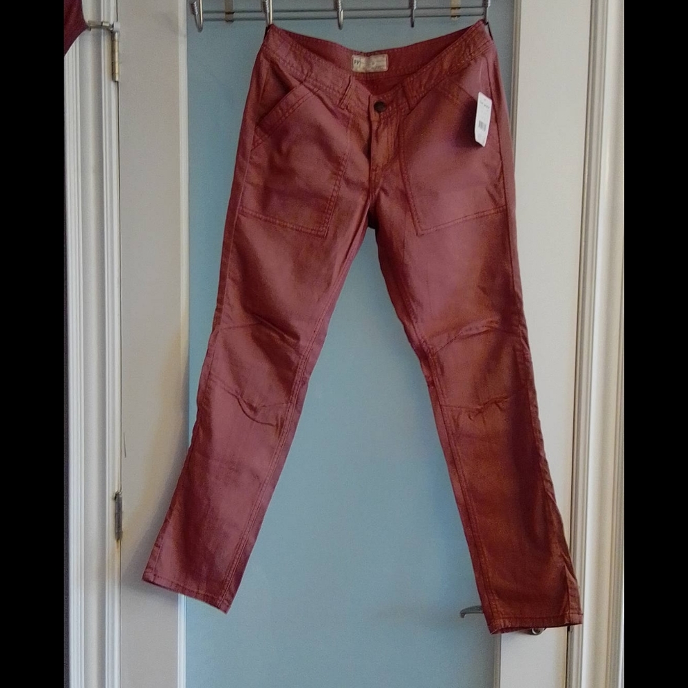 Cotton spandex blend skinny pants
